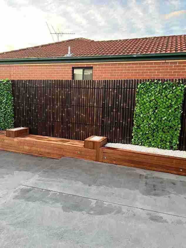 Bamboo Fence + Ivy Panels