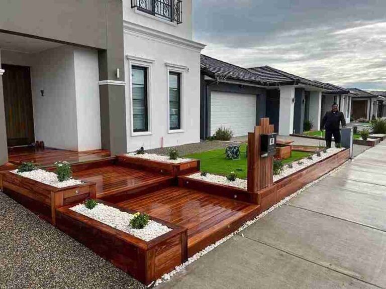 Front Yard Deck & Planter Layout