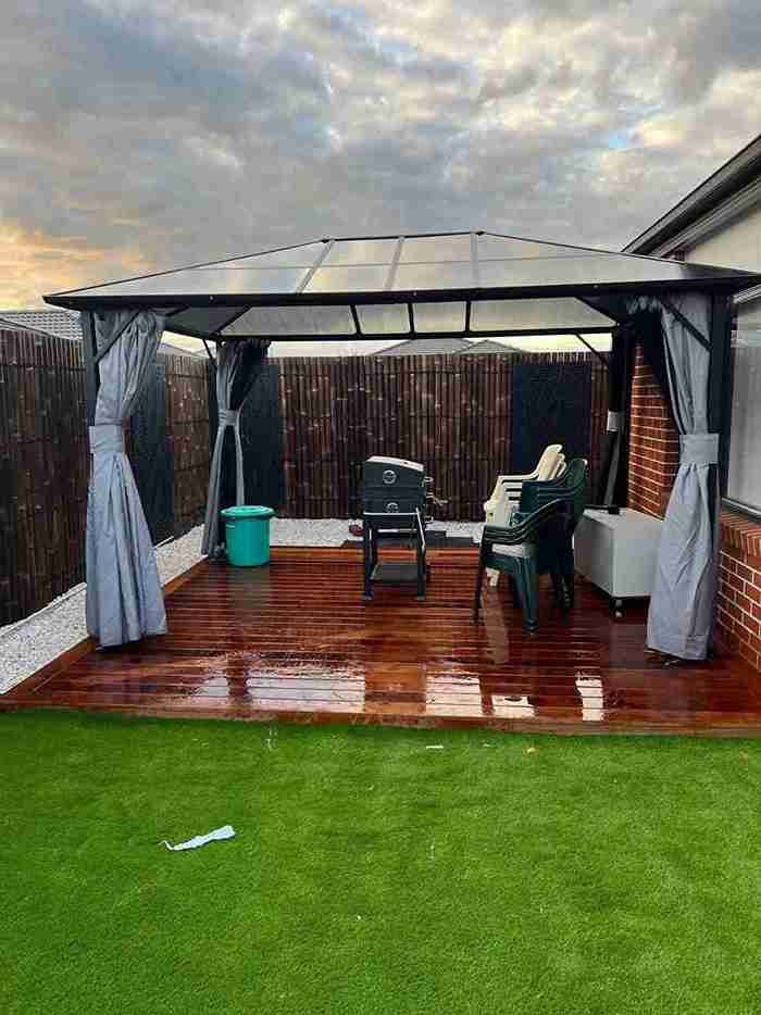 Gazebo with BBQ Setup